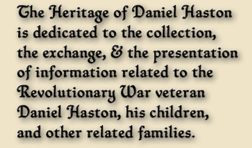 Purpose Statement for The Heritage of Daniel Haston