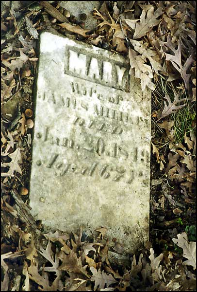 Mary "Polly" Miliken Grave Marker
