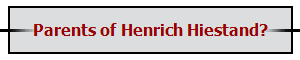 Parents of Henrich Hiestand?