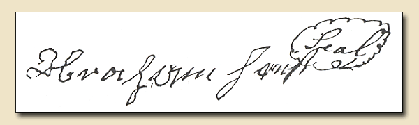 Abraham Hiestend signature