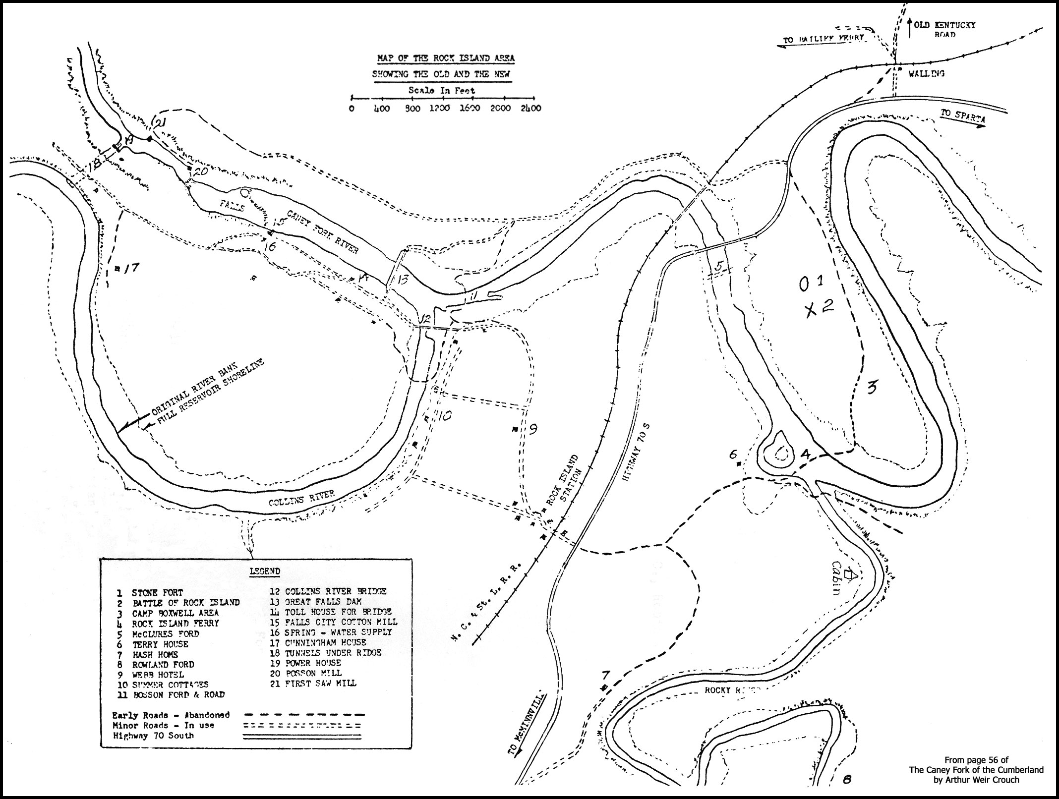 Rock Island area map - old and new