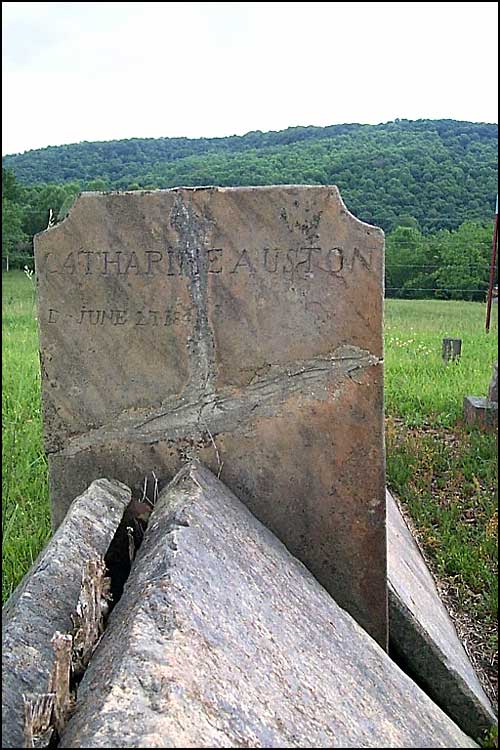 Catherine (Haston) Austin Grave - Austin Cemetery