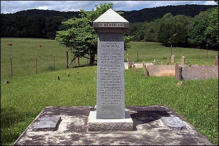 South View of Austin Memorial - Austin Cemetery