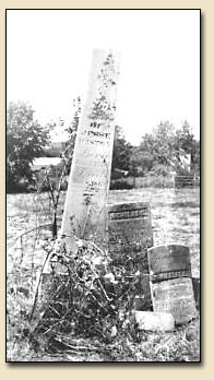 Jesse's tombstone - the tallest one