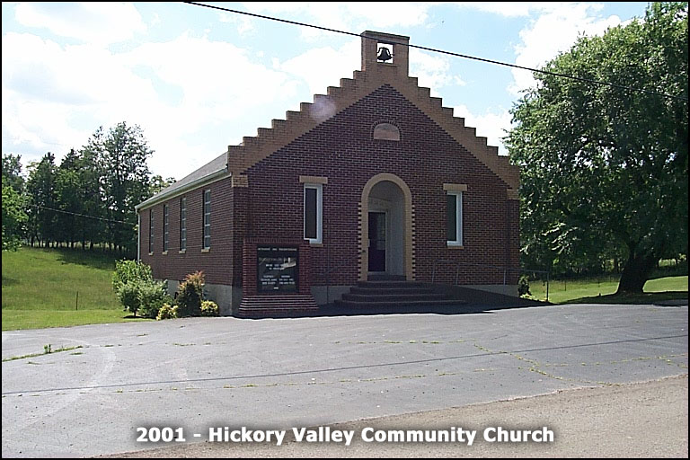 Hickory Valley Community Church - blend of Methodist, Presbyterian, and Cumberland Presbyterian congregations 