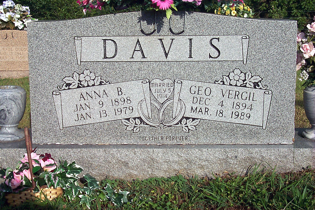 George Vergil & Anna Belle Davis - Fraiser's Chapel Cemetery