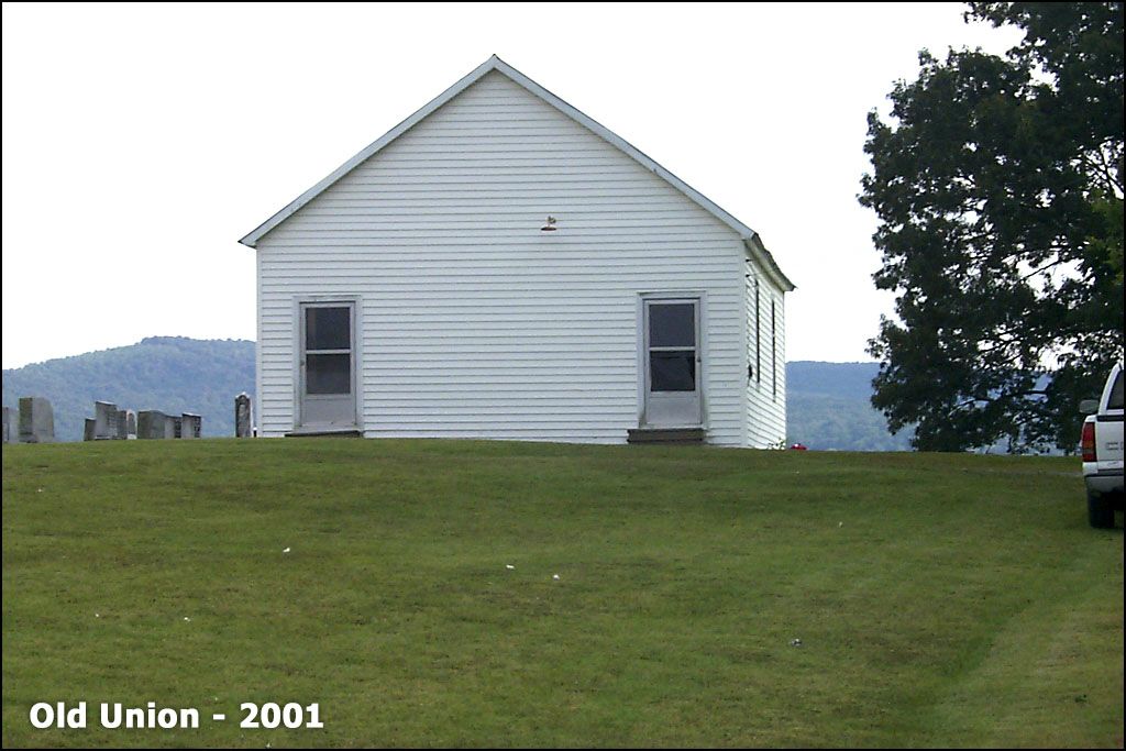 View from north to south - front of church