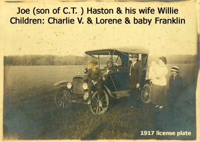Joe & Willie Haston - Joe, son of C.T. & E.S. Haston
