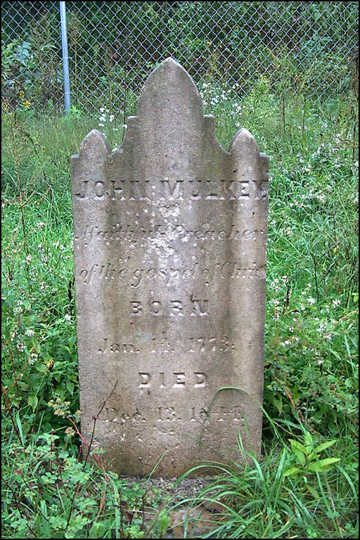 Rev. John Mulkey grave - 12 miles SE of Mulkey Meeting House