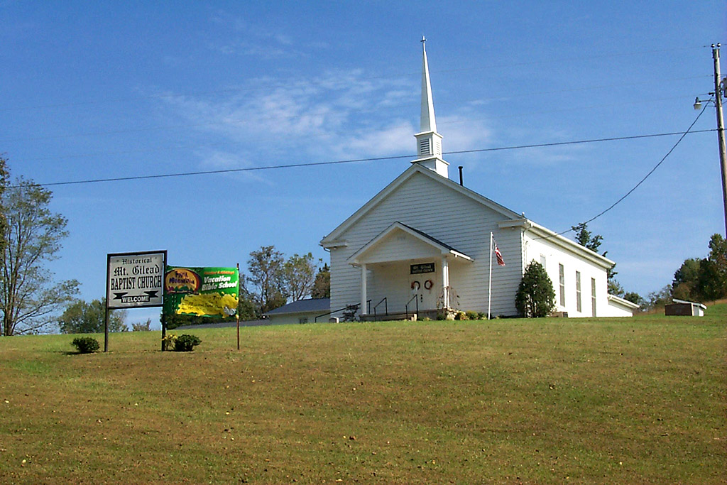 Mt. Gilead Baptist Church, began pre-1800 - Pastor Isaac Hodgens, performed marriage for Daniel Haston (of KY) and Betsey Harrison in 1810; Archibald Skaggs a lay leader