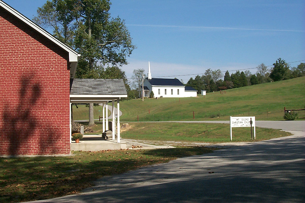 Mt. Gilead Baptist - view from the historic site of Long Hunter's Skinhouse